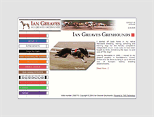 Tablet Screenshot of iangreavesgreyhounds.com